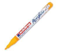 edding Marqueur acrylique 5300 – pointe ronde fine 1–2 mm – feutre imperméable – jaune soleil