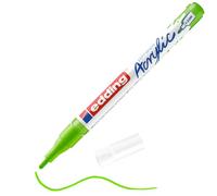 edding 5300 Marqueur acrylique fin - vert jaune - 1 feutre acrylique imperméable - pointe ronde fine 1-2 mm- peinture acrylique pour peindre sur la toile, le papier kraft, le bois et la pierre, Unité
