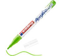 Edding 5300 Marqueur Acrylique Fin - Vert Jaune - 1 Feutre Acrylique Imperméable - Pointe Ronde Fine 1-2 Mm- Peinture Acrylique Pour Peindre Sur La Toile, Le Papier Kraft, Le Bois Et La Pierre, Unité