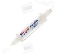 edding 5400 Double tip 3D acrylic marker - white - 1 tube of acrylic paint - double tip 2-3.5-10 mm