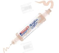 edding 5400 Marqueur acrylique 3D double pointe - beige - 1 tube peinture acrylique - double pointe 2-3,5-10 mm - peinture acrylique pour toile, carton, bois - stylos imperméables qualité artistique