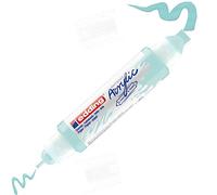 edding 5400 Marqueur acrylique 3D double pointe - bleu pastel - 1 tube peinture acrylique imperméables - double pointe 2-3,5-10 mm - peinture acrylique pour toile, carton, bois - qualité artistique