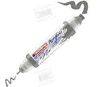 edding 5400 Marqueur acrylique 3D double pointe - gris - 1 tube de peinture acrylique - double pointe 2-3,5-10 mm