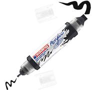 edding 5400 Marqueur acrylique 3D double pointe - noir - 1 tube peinture acrylique - double pointe 2-3,5-10 mm - peinture acrylique pour toile, carton, bois - stylos imperméables qualité artistique