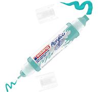 edding 5400 Marqueur acrylique 3D double pointe - turquoise - 1 tube peinture acrylique imperméables - double pointe 2-3,5-10 mm - peinture acrylique pour toile, carton, bois - qualité artistique