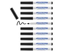 edding 661 Marqueur pour tableaux blancs - noir - 10 stylos - pointe ronde 1-2 mm - feutre effaçable pour tableaux blanc