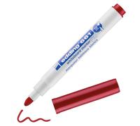 edding 661 Marqueur pour tableaux blancs - rouge - 1 stylo - pointe ronde 1-2 mm - feutre effaçable pour tableaux blanc