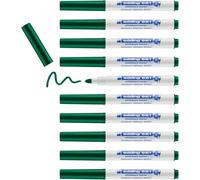 Edding 661 Marqueur Pour Tableaux Blancs - Vert - 10 Stylos - Pointe Ronde 1-2 Mm - Feutre Effaçable Pour Tableaux Blanc