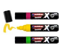 Edding 6900 X Marqueur multi-surfaces - Set couleur éclatante - 3 marqueurs acryliques - pointe biseautée 2-10 mm - peinture acrylique pour dessiner sur des vêtements, baskets, sacs à dos