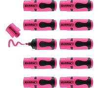 edding 7 Mini-surligneur - rose fluorescent - 10 surligneurs - pointe biseautée 1-3 mm - petits surligneurs aux couleurs tendance - pour les bullet journals, l'école, l'université ou le bureau