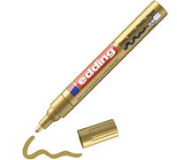 edding 750 gloss paint marker - gold - 1 paint marker - round nib 2-4 mm - paint