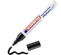 edding 750 Marqueur peinture brillante - noir - 1 feutre peinture brillante - pointe ronde 2-4mm - pour dessin, coloriage, scrapbooking - étanche, très opaque