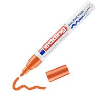 edding Marqueur peinture brillante 750 - Pointe ronde 2-4 mm - Étanche - Orange - 1 feutre