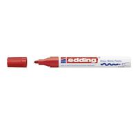 edding 750 Marqueur peinture brillante - rouge - 1 feutre peinture brillante - pointe ronde 2-4mm - pour dessin, coloriage, scrapbooking - étanche, très opaque