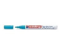 Edding Marqueur peinture 751 bleu clair – pointe ronde 1-2 mm – encre pigmentée – pack de 10
