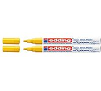Edding 751 Lot de 2 marqueurs à peinture Pointe M Jaune
