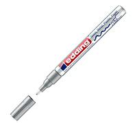 edding 751 Marqueur peinture brillante - argent (métallisé) - 1 feutre peinture brillante - pointe ronde 1-2mm - pour dessin, coloriage, scrapbooking - étanche, très opaque