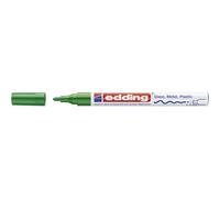 edding 751 Marqueur peinture brillante - vert - 1 feutre peinture brillante - pointe ronde 1-2mm - pour dessin, coloriage, scrapbooking - étanche, très opaque