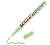 edding 751 Marqueur peinture brillante - vert pastel - 1 feutre peinture brillante - pointe ronde 1-2mm - pour dessin, coloriage, scrapbooking - étanche, très opaque