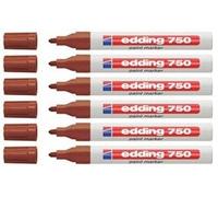 Edding 751 Marqueur peinture Couleurs assorties AA marron