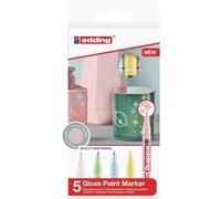 Edding 751 Peinture 5er-Set Couleurs Pastel Creative Glanzlackmarker 1-2mm Neuf