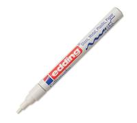 edding 753 marqueur peinture brillante calligraphie - blanc - 1 marqueur peinture - pointe calligraphique 1-2,5 mm - pour verre, pierre, plastique, papier - imperméable, très opaque - lettrage, bujos