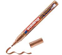 edding 753 marqueur peinture brillante calligraphie - cuivre - 1 marqueur peinture - pointe calligraphique 1-2,5 mm - pour verre, pierre, plastique, papier - imperméable, très opaque - lettrage, bujos