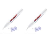 edding 7700 correcteur - blanc - 1 stylo - pointe métal 1-2 mm - stylo correcteur pour la correction de textes manuscrits et imprimés - opaque, séchage rapide (Lot de 2)