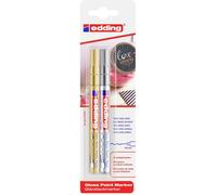 Edding 780 4-780-2-1-53-54 Marqueur peinture or, argent 0.8 mm