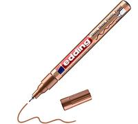 edding 780 Marqueur peinture brillante - cuivre - 1 feutre peinture brillante - pointe extra fine,8 mm - pour dessin, coloriage, scrapbooking - étanche, très opaque