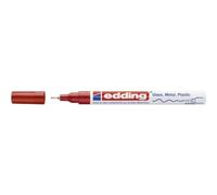 edding 780 Marqueur peinture brillante - rouge - 1 feutre peinture brillante - pointe extra fine,8 mm - pour dessin, coloriage, scrapbooking - étanche, très opaque, Unité