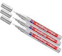 Edding 780 Stylo de retouche 3 × argent.
