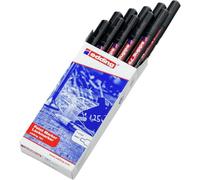 edding 791 paint marker - noir - 10 feutres - pointe ronde fine 1-2 mm - marqueur pour peinture pour le marquage et l'étiquetage du métal, du verre, de la pierre ou du plastique - très opaque