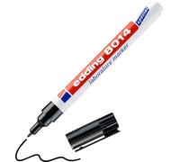 Edding 8014 Marqueur Spécial Laboratoire - Noir - 1 Stylo - Pointe Ronde 1 Mm - Idéal Pour Écrire Sur Des Surfaces Transparentes Lisses (Flacons, Matériel De Labo, Étiquettes, Etc.)