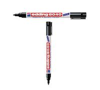 edding Marqueur spécial tissu 8040 à pointe ogive 1 mm - Noir