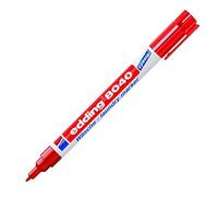 Edding 8040 Marqueur spécial tissu - rouge - 1 stylo - pointe ronde de 1 mm - feutre textile lavable en machine (95 °C) pour écrire sur les vêtements - marqueur textile