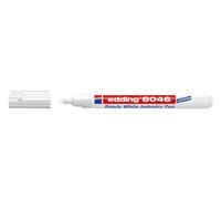 edding 8046 Marqueur Industrie Blanc Permanent 1-3 mm, Stylo Blanc
