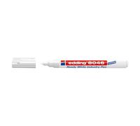 edding 8046 Marqueur Industrie Blanc Permanent 1-3 mm, Stylo Blanc