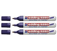 edding 8280 Lot de 3 marqueurs UV à pointe ogive