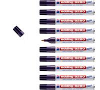 edding 8280 securitas marqueur UV - incolore - 10 stylos - pointe ronde 1-5,3 mm - marqueur pour lumière noire - pour des marquages cachés sur presque tous les matériaux - encre invisible, géocaching