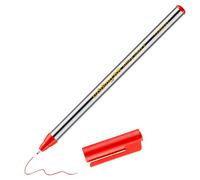 edding 88 Feutre fin - Rouge - 1 stylo - Pointe ronde,6 mm - Feutre fin pour une écriture fine et précise, pour souligner, dessiner - pour le bureau, l'école et la maison
