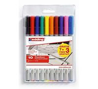 edding 89 Office Fine-Liner Lot de 10 feutres à pointe fine Largeur de trait 0,3 mm Pour écrire, dessiner et dessiner avec précision à l'école, au bureau, à la maison