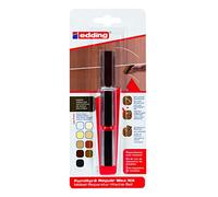 edding 8901 kit de cires de restauration pour meubles - noir - pour combler et réparer les rayures et les trous sur les meubles et autres surfaces en bois