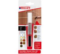 edding 8901 Kit de cires de restauration pour meubles - noir - pour combler et réparer les rayures et les trous sur les meubles et autres surfaces en bois