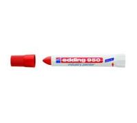 Edding 950 Industry - Marqueur - Permanent - Pour Métal, Papier À Surface Rugueuse - Rouge - 10 Mm - Rétractable