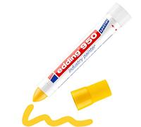 edding 950 Marqueur spécial industrie - jaune - 1 stylo - pointe ronde 10 mm - marqueur pour écrire sur métal, roches, bois - surfaces rugueuses ou humides - permanent, étanche