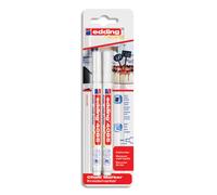 EDDING Blister de 2 marqueurs craie blanc liquide 4085. Pointe fine