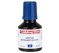 edding Recharge d'encre T 25 – 30 ml, goutte à goutte pour marqueurs permanents – Bleu