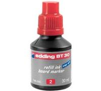 edding Recharge d'encre BT30 pour marqueurs tableaux blancs Rouge 30 ml – système de compte-gouttes