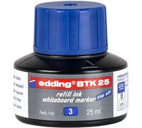Edding Cartouche de recharge BTK 25 - Pour marqueur de tableau - 25 ml - Bleu